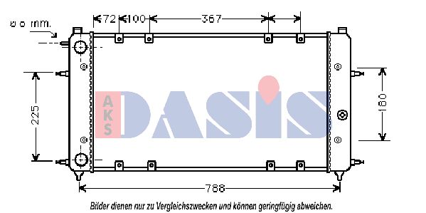 AKS DASIS Радиатор, охлаждение двигателя 240060N